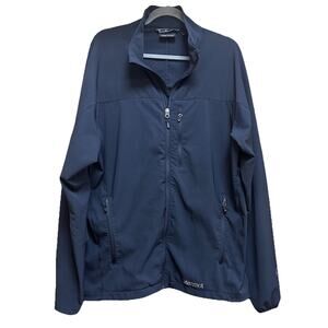 Marmot Zippered Shell Wind Jacket XL Black Pockets